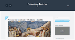 Desktop Screenshot of fondazionefedericosecondo.it
