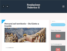 Tablet Screenshot of fondazionefedericosecondo.it